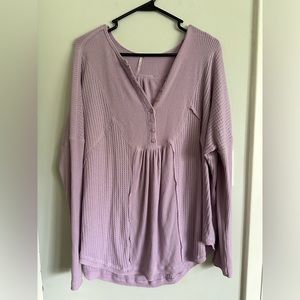 Free People Long Sleeve Top, Size Small